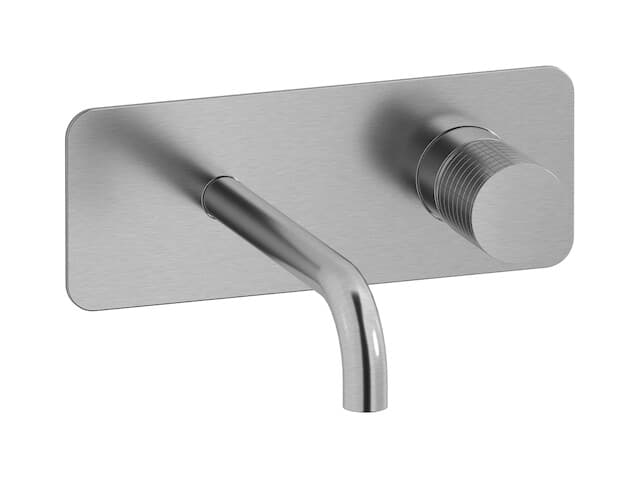 IB Rubinetterie Gatsby – Μπαταρία Νιπτήρα Τοίχου – Brushed Nickel (GA206SS)