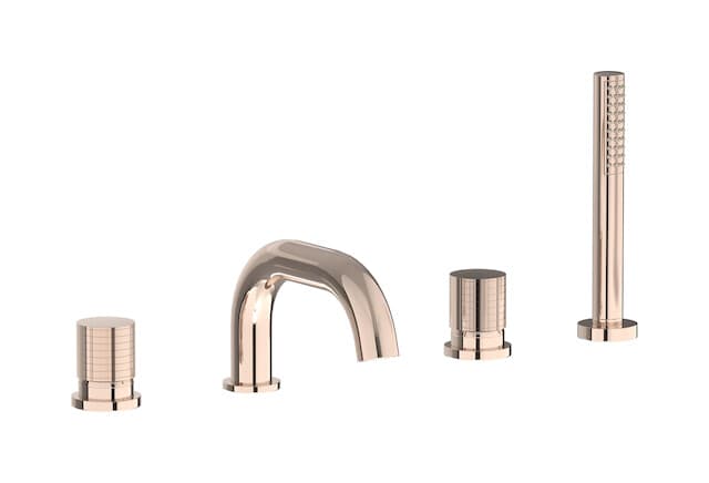 IB Rubinetterie Gatsby – Μπαταρία Μπανιέρας Πάγκου – Rose Gold (GA396RS)