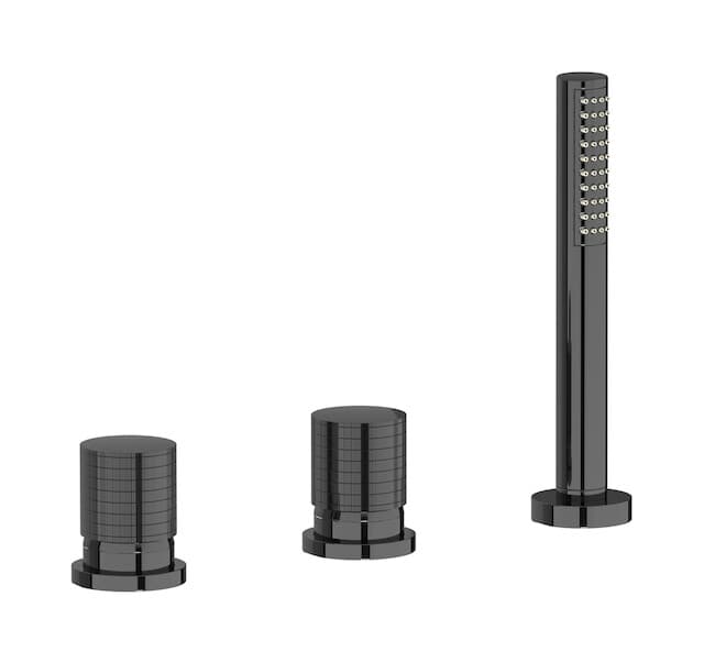 IB Rubinetterie Gatsby – Μπαταρία Μπανιέρας – Black Chrome (GA397CF)