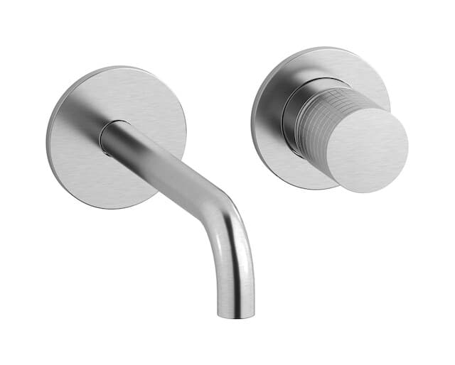IB Rubinetterie Gatsby – Μπαταρία Νιπτήρα Τοίχου – Brushed Nickel (GA406SS)