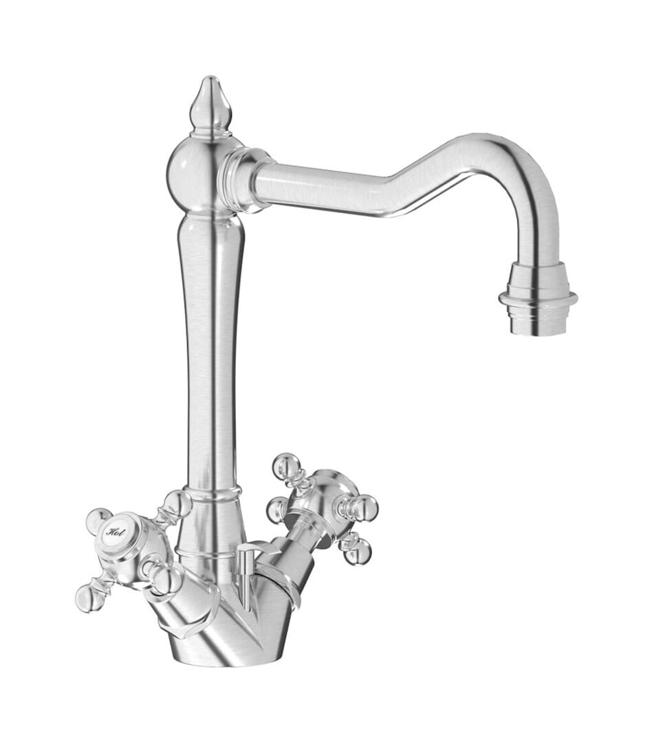IB Rubinetterie Hermes – Μπαταρία Νιπτήρα – Brushed Nickel (HR205SS)