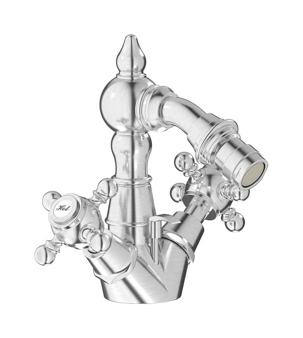 IB Rubinetterie Hermes – Μπαταρία Μπιντέ – Brushed Nickel (HR225SS)