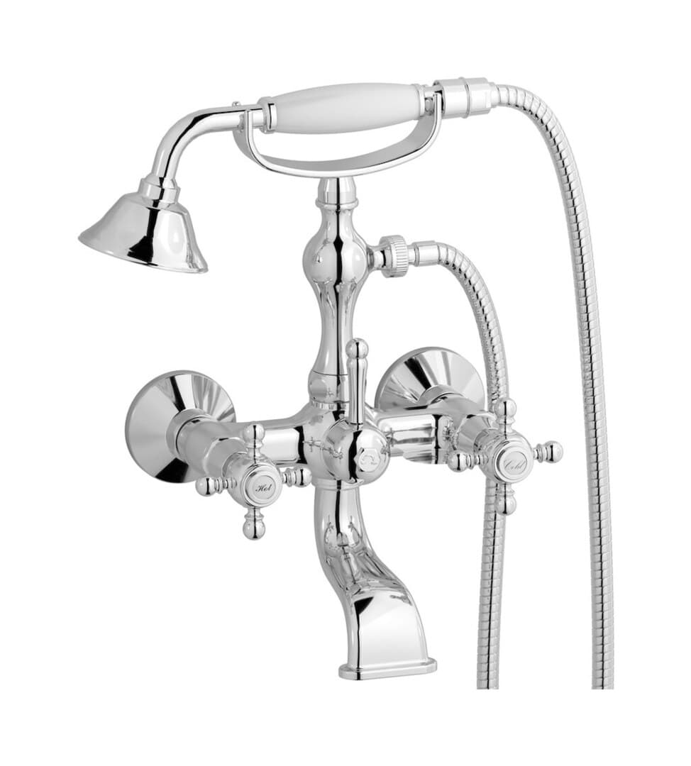 IB Rubinetterie Hermes – Μπαταρία Μπανιέρας Τοίχου – Chrome (HR250CC)