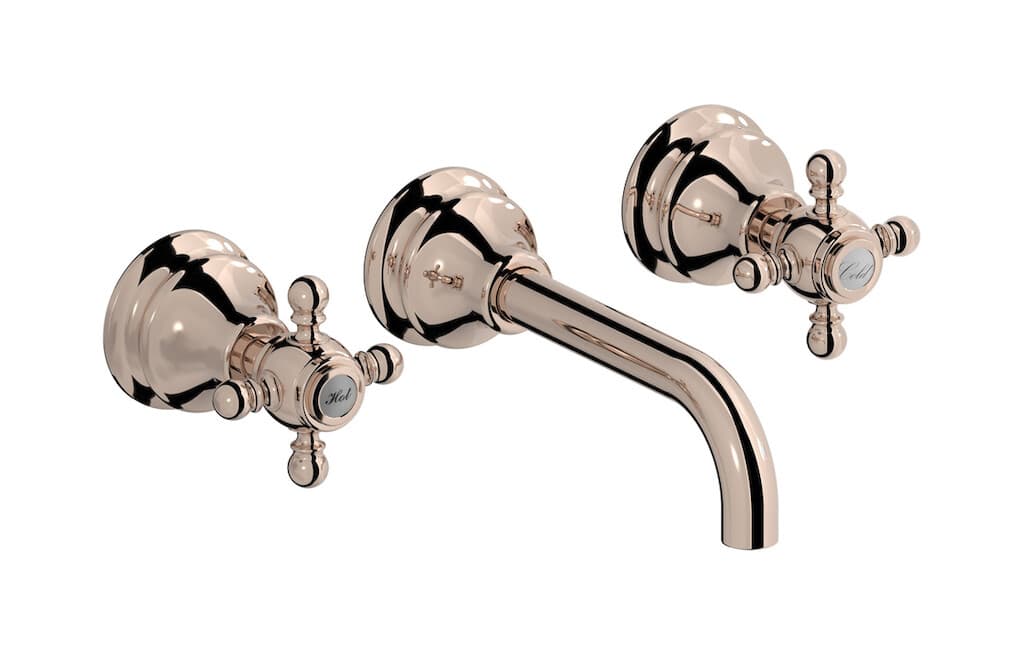 IB Rubinetterie Hermes – Μπαταρία Νιπτήρα Τοίχου – Rose Gold (HR306RS)