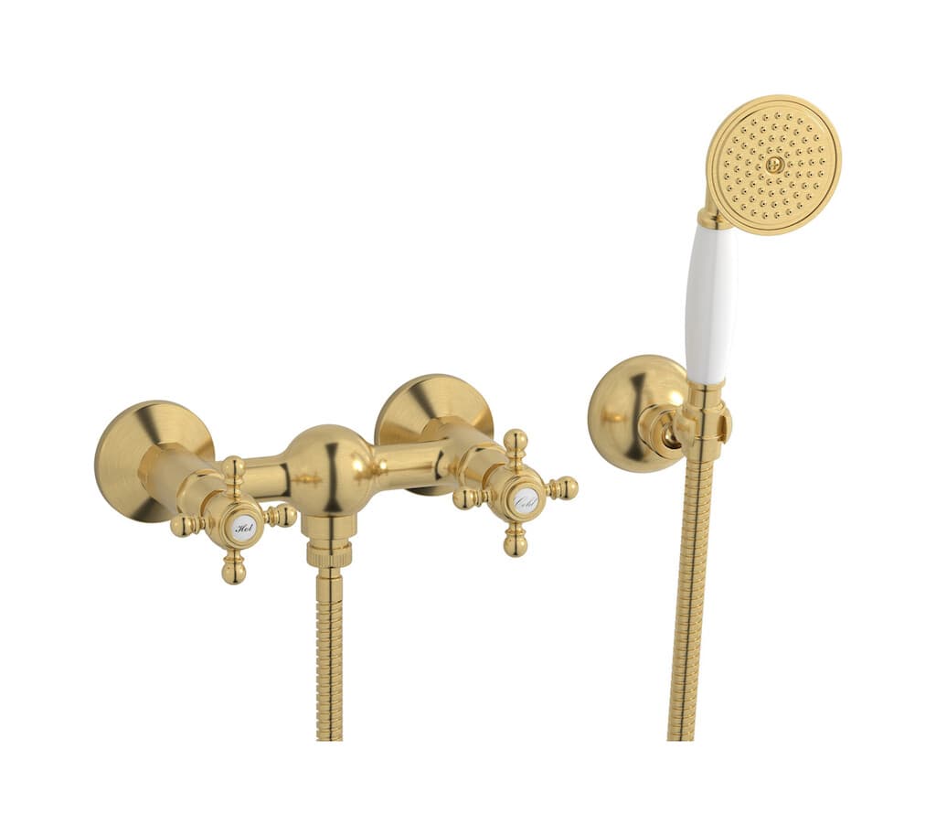 IB Rubinetterie Hermes – Σετ Ντους Εξωτερικό – Brushed Gold (HR350OS)