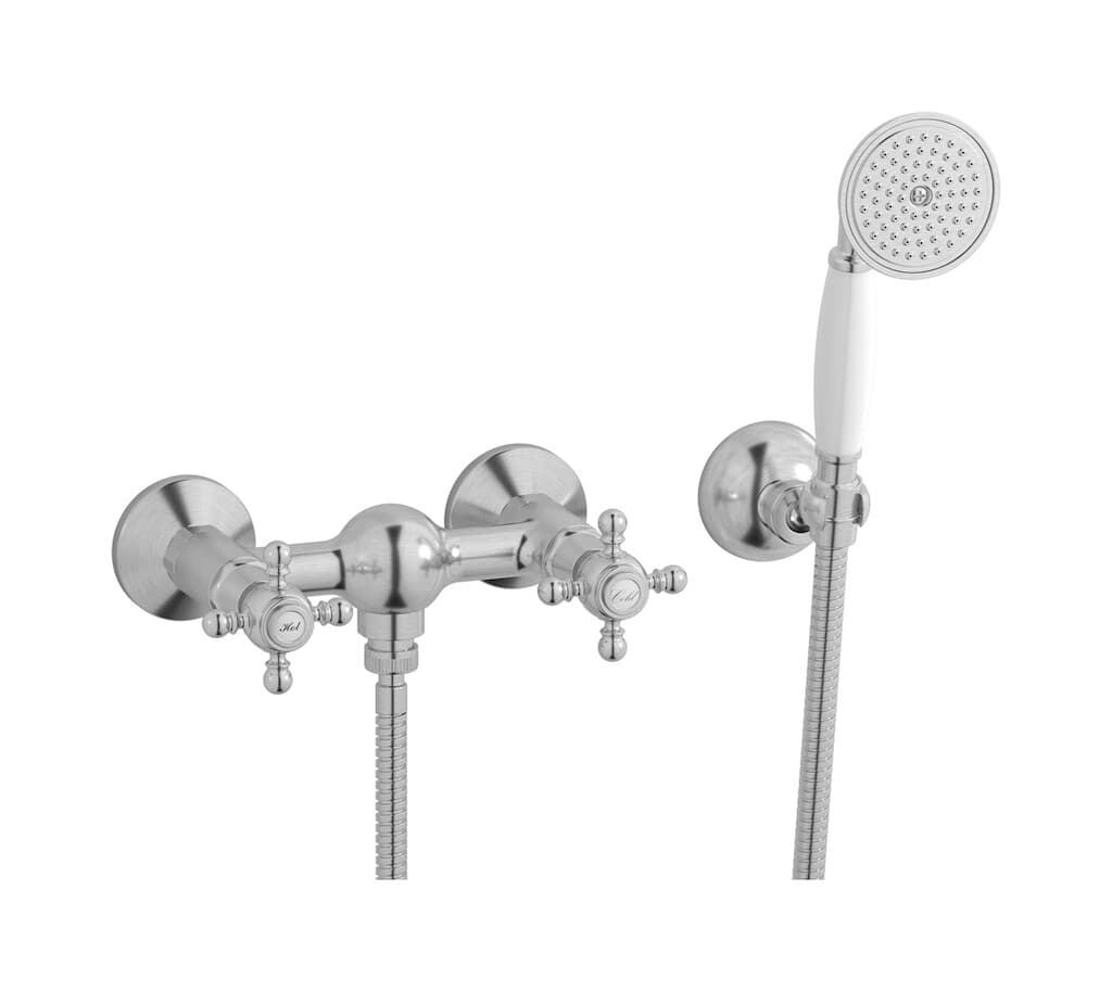 IB Rubinetterie Hermes – Σετ Ντους Εξωτερικό – Brushed Nickel (HR350SS)
