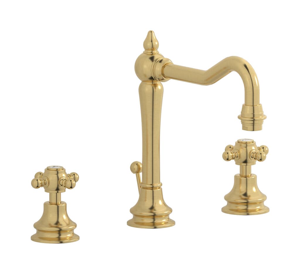 IB Rubinetterie Hermes – Μπαταρία Νιπτήρα – Brushed Gold (HR390OS)