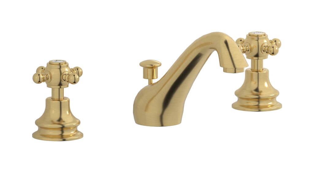 IB Rubinetterie Hermes – Μπαταρία Νιπτήρα – Brushed Gold (HR392OS)