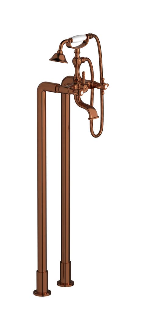 IB Rubinetterie Hermes – Μπαταρία Μπανιέρας Δαπέδου – Antique Copper (HR700RR)