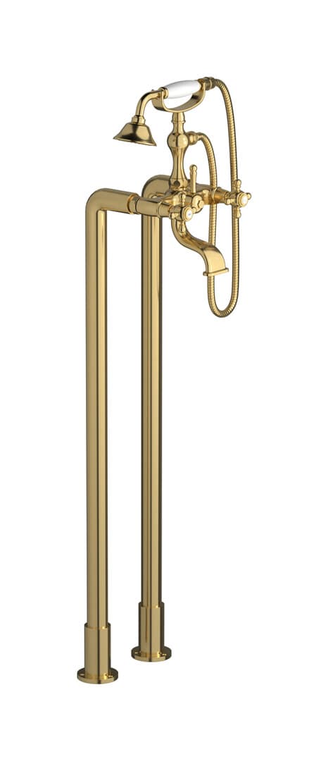 IB Rubinetterie Hermes – Μπαταρία Λουτρού Δαπέδου – Brushed Gold (HR700OS)