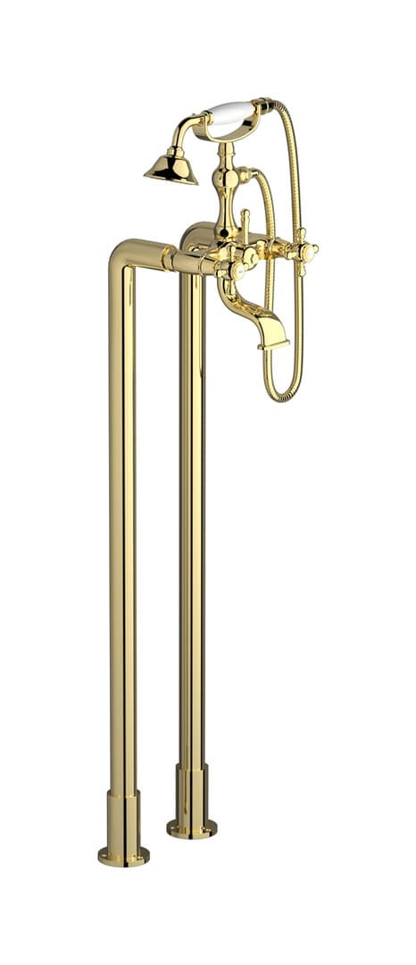 IB Rubinetterie Hermes – Μπαταρία Λουτρού Δαπέδου – Pale Gold (HR700II)