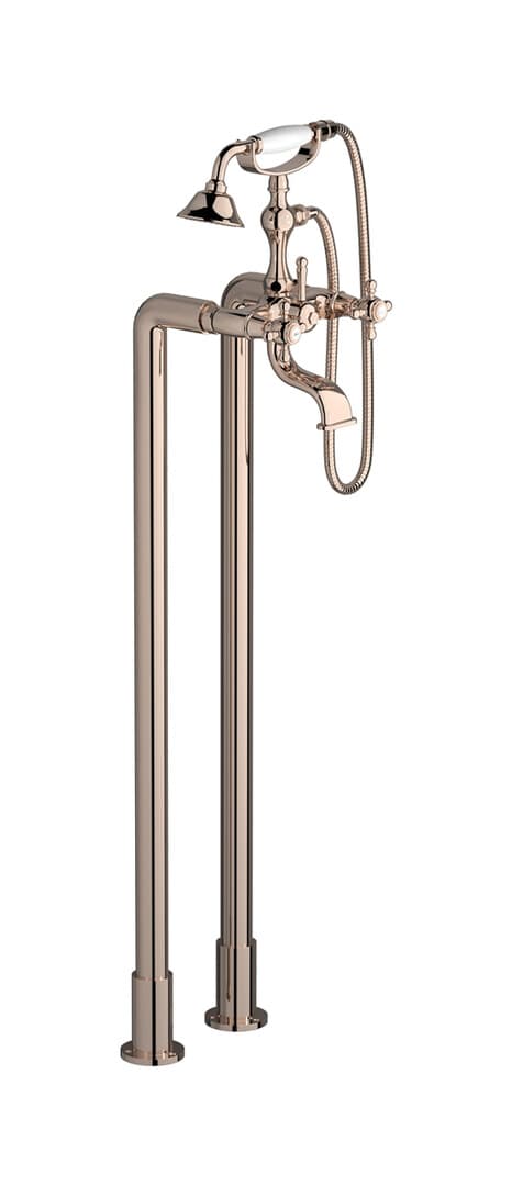 IB Rubinetterie Hermes – Μπαταρία Μπανιέρας Δαπέδου – Rose Gold (HR700RS)