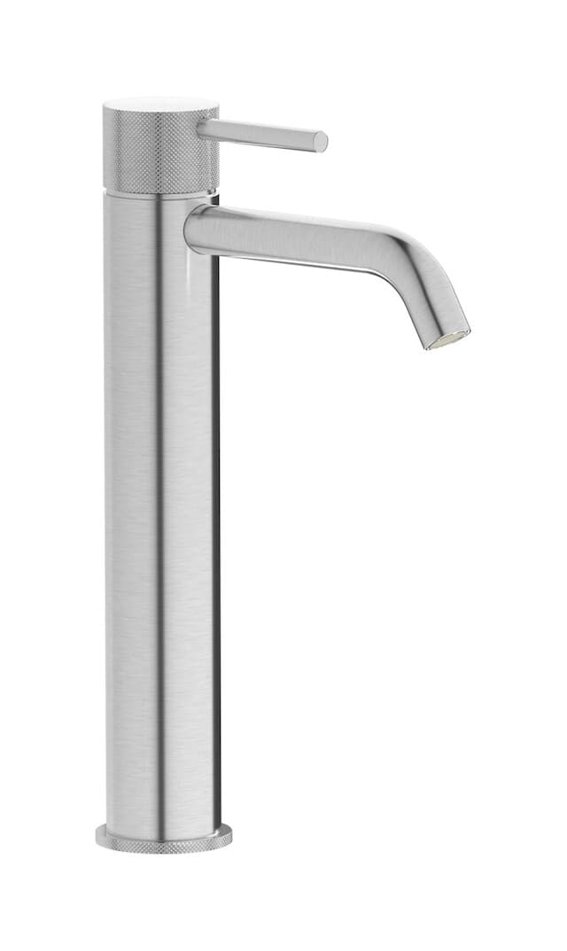 IB Rubinetterie Industria – Μπαταρία Νιπτήρα Ψηλή – Brushed Nickel (ID202SS)