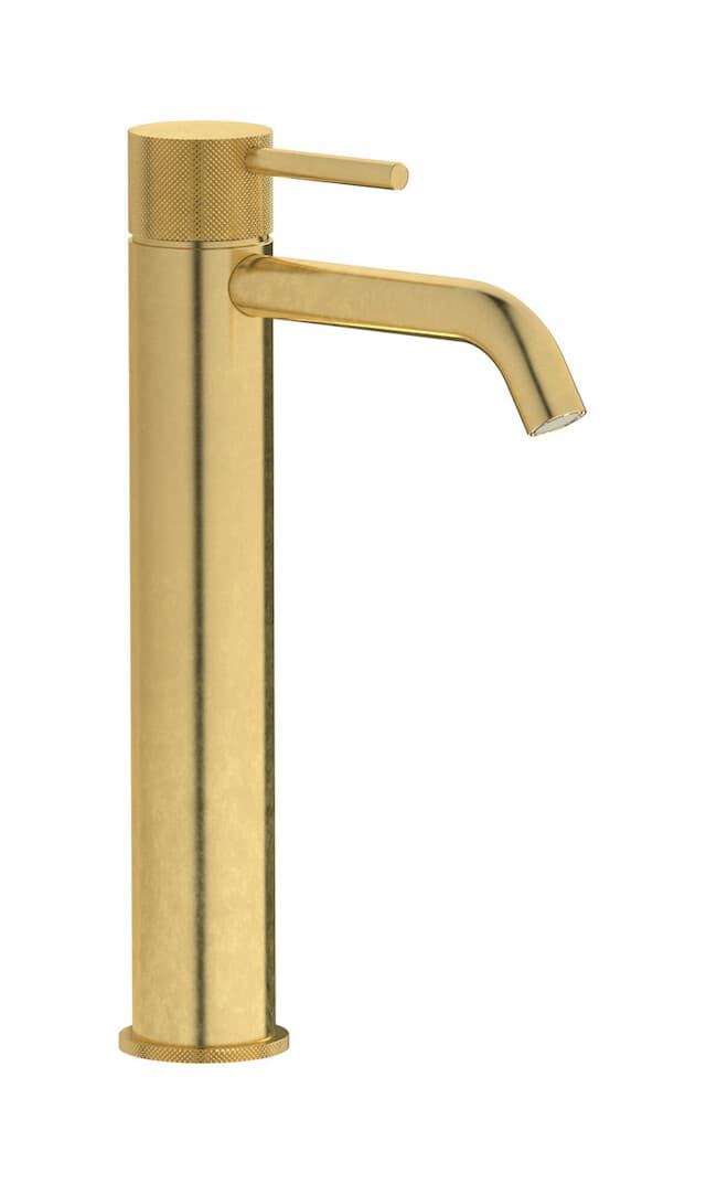IB Rubinetterie Industria – Μπαταρία Νιπτήρα Ψηλή – Natural Brass (ID202ON)