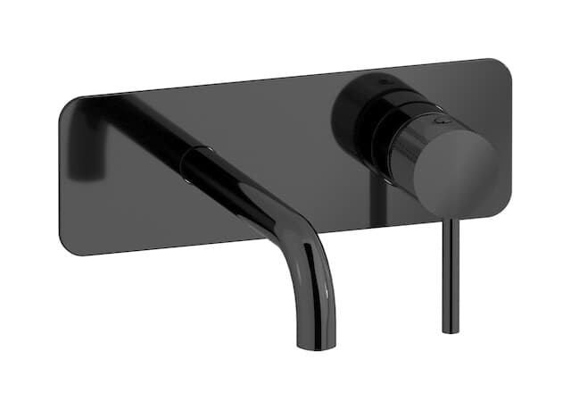 IB Rubinetterie Industria – Μπαταρία Νιπτήρα Τοίχου – Black Chrome (ID206CF)