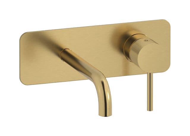 IB Rubinetterie Industria – Μπαταρία Νιπτήρα Τοίχου – Brushed Gold (ID206OS)