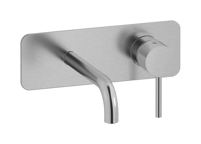 IB Rubinetterie Industria – Μπαταρία Νιπτήρα Τοίχου – Brushed Nickel (ID206SS)