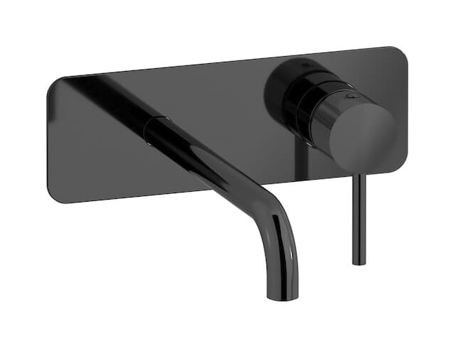 IB Rubinetterie Industria – Μπαταρία Νιπτήρα Τοίχου – Black Chrome (ID207CF)