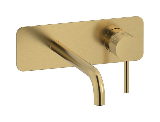 IB Rubinetterie Industria – Μπαταρία Νιπτήρα Τοίχου – Brushed Gold (ID207OS)