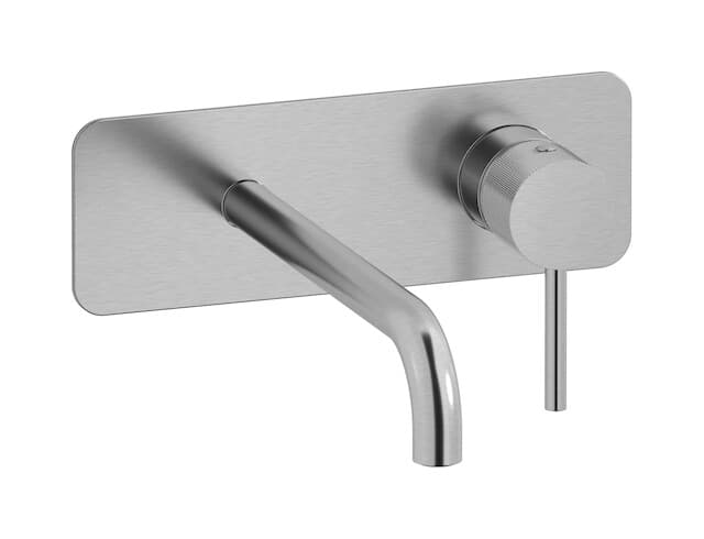 IB Rubinetterie Industria – Μπαταρία Νιπτήρα Τοίχου – Brushed Nickel (ID207SS)