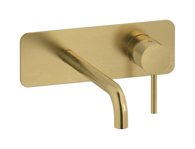 IB Rubinetterie Industria – Μπαταρία Νιπτήρα Τοίχου – Natural Brass (ID207ON)