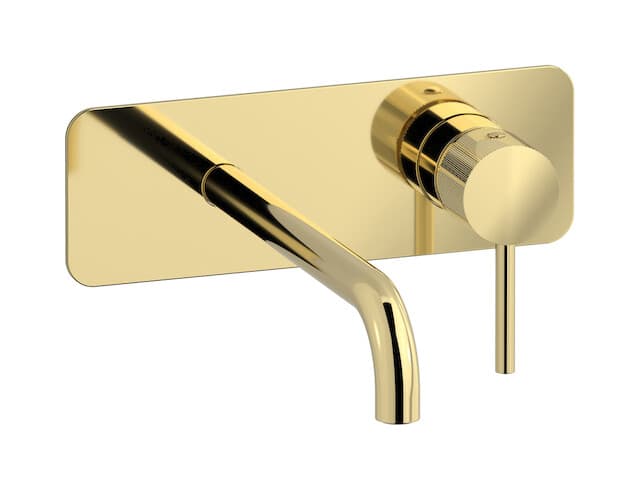 IB Rubinetterie Industria – Μπαταρία Νιπτήρα Τοίχου – Pale Gold (ID207II)