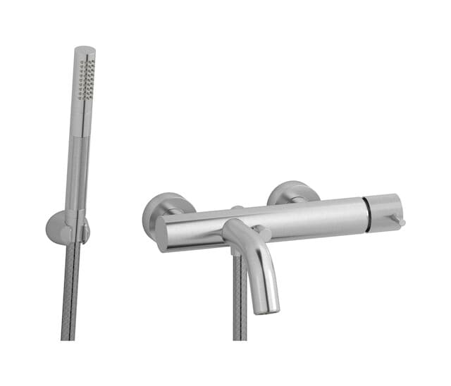 IB Rubinetterie Industria – Μπαταρία Λουτρού Τοίχου – Brushed Nickel (ID250SS)