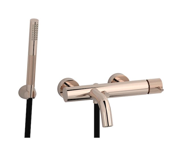 IB Rubinetterie Industria – Μπαταρία Μπανιέρας Τοίχου – Rose Gold (ID250RS)