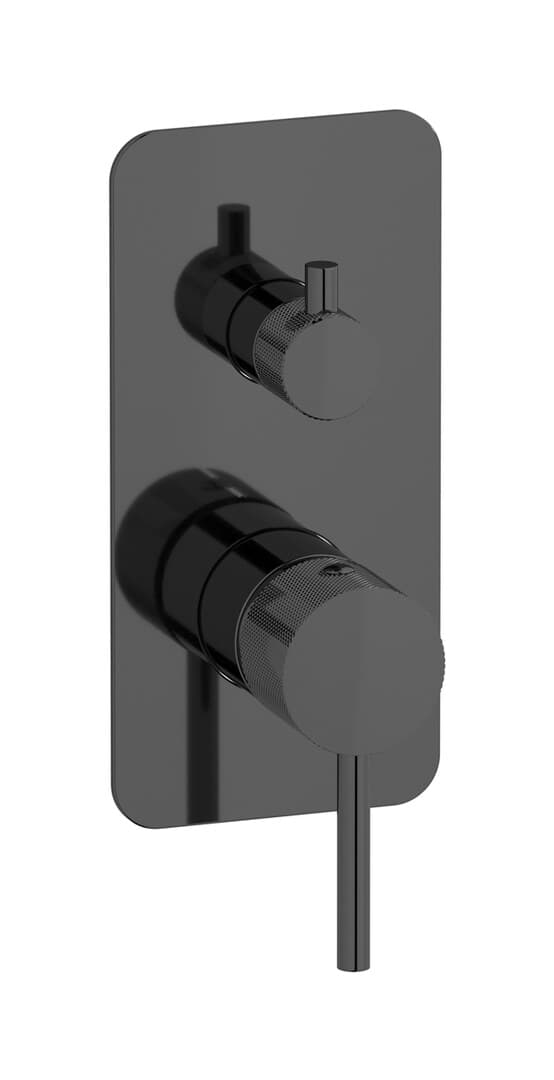 IB Rubinetterie Industria – Μπαταρία Νιπτήρα Τοίχου – Black Chrome (ID312CF)