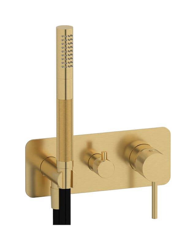 IB Rubinetterie Industria – Μπαταρία Νιπτήρα Τοίχου – Brushed Gold (ID313OS)