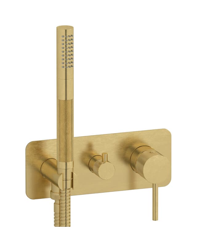 IB Rubinetterie Industria – Εξωτερικά Μέρη Εντοιχισμού Ντους – Natural Brass (ID313ON)