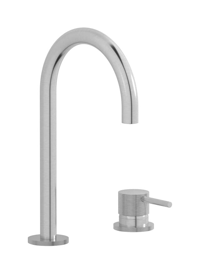 IB Rubinetterie Industria – Μπαταρία Νιπτήρα Τοίχου – Brushed Nickel (ID394SS)