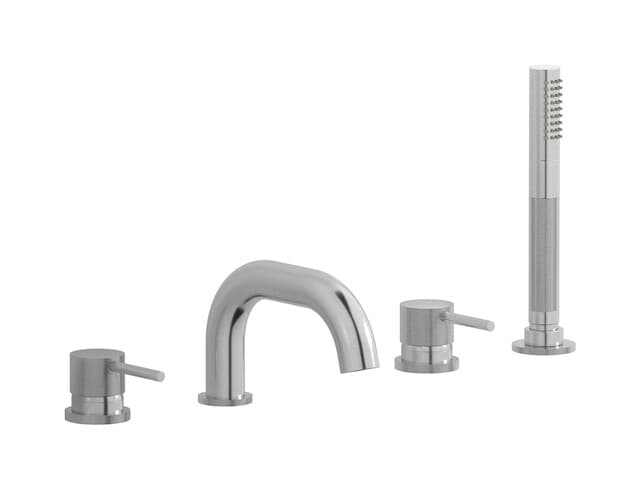 IB Rubinetterie Industria – Μπαταρία Μπανιέρας Πάγκου – Brushed Nickel (ID396SS)