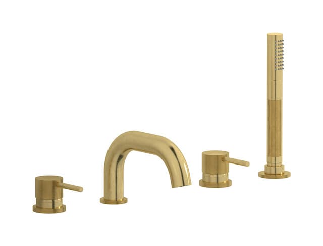 IB Rubinetterie Industria – Μπαταρία Μπανιέρας Πάγκου – Natural Brass (ID396ON)