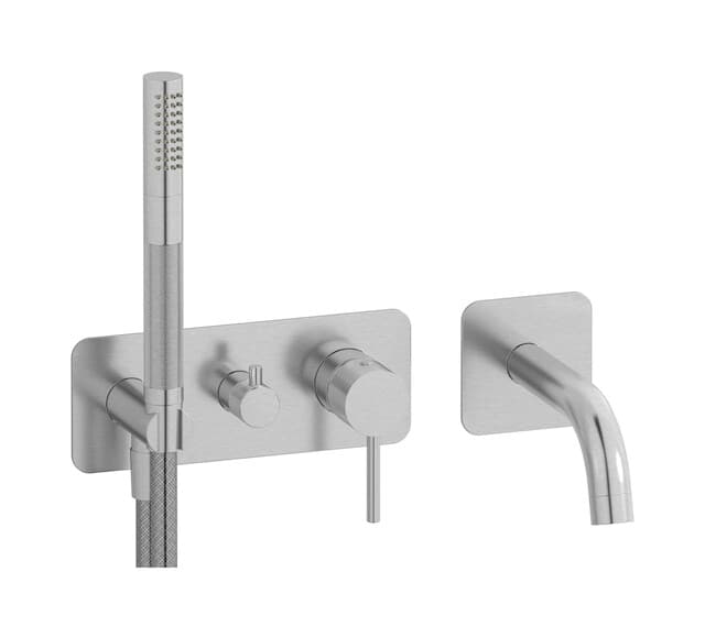 IB Rubinetterie Industria – Μίκτης Ντους Εντοιχισμένος – Brushed Nickel (ID398SS)