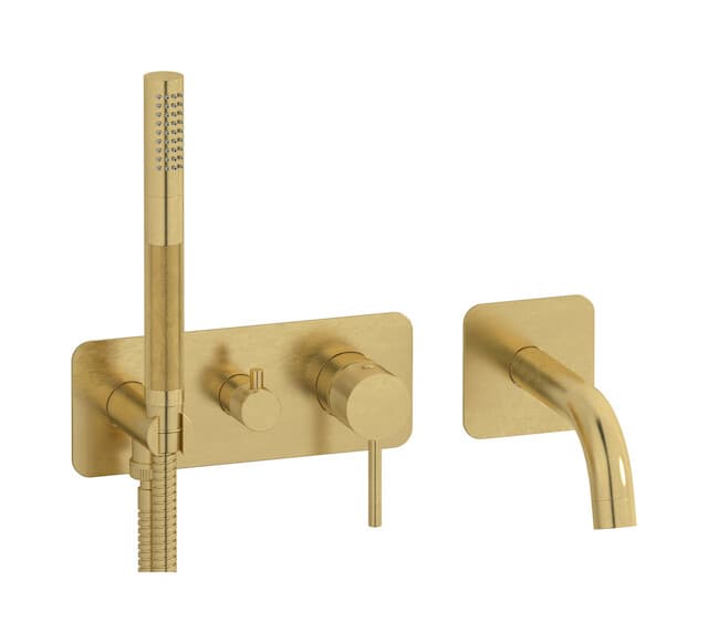 IB Rubinetterie Industria – Μίκτης Ντους Εντοιχισμένος – Natural Brass (ID398ON)