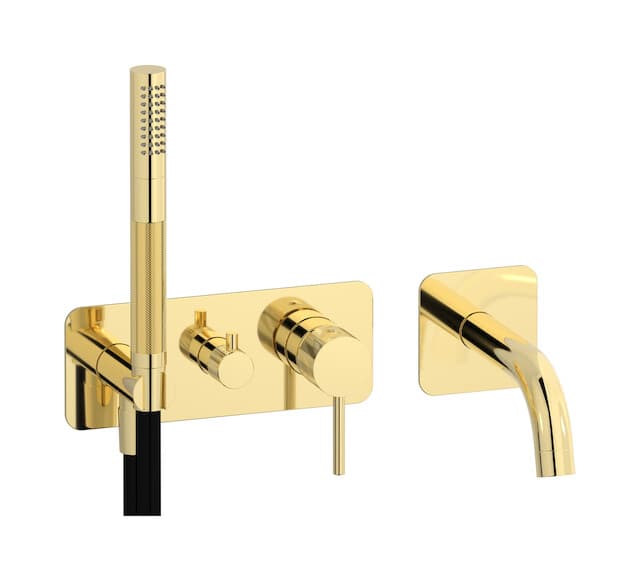IB Rubinetterie Industria – Μίκτης Ντους Εντοιχισμένος – Pale Gold (ID398II)
