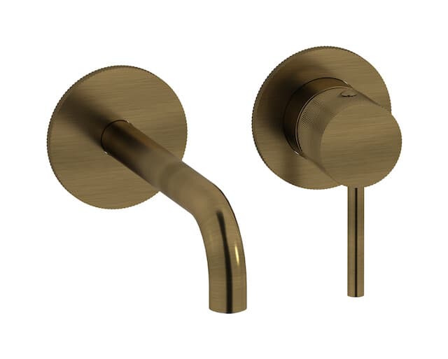 IB Rubinetterie Industria – Μπαταρία Νιπτήρα Τοίχου – Modern Bronze (ID406MB)