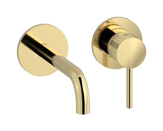 IB Rubinetterie Industria – Μπαταρία Νιπτήρα Τοίχου – Pale Gold (ID406II)