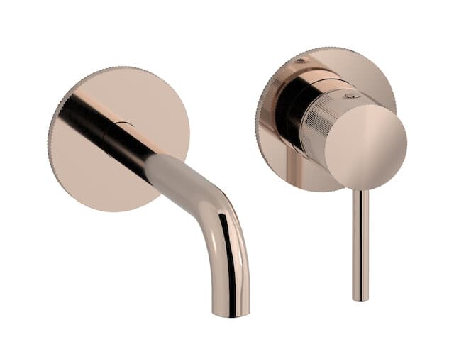 IB Rubinetterie Industria – Μπαταρία Νιπτήρα Τοίχου – Rose Gold (ID406RS)