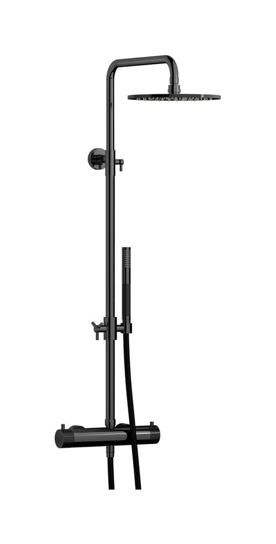 IB Rubinetterie Indoor Shower – Σετ Ντους – Black Chrome (ID800CF)