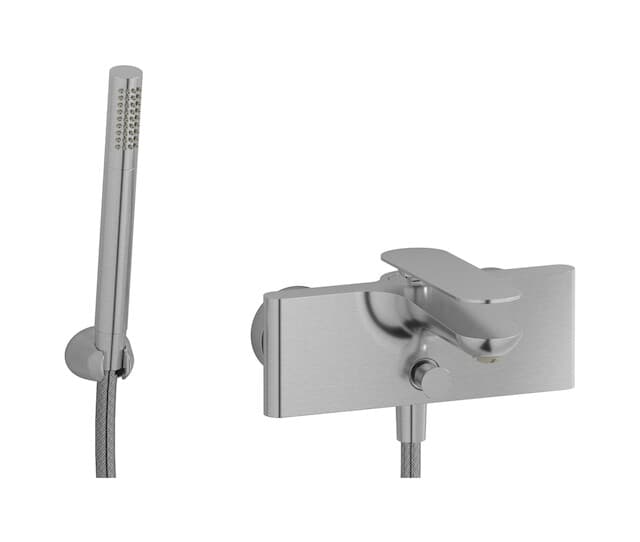 IB Rubinetterie K2 – Μπαταρία Μπανιέρας Τοίχου – Brushed Nickel (K2250SS)