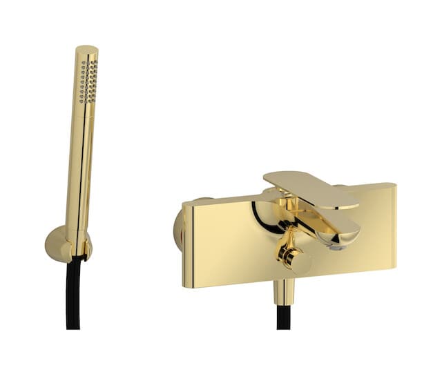 IB Rubinetterie K2 – Μπαταρία Μπανιέρας Τοίχου – Pale Gold (K2250II)