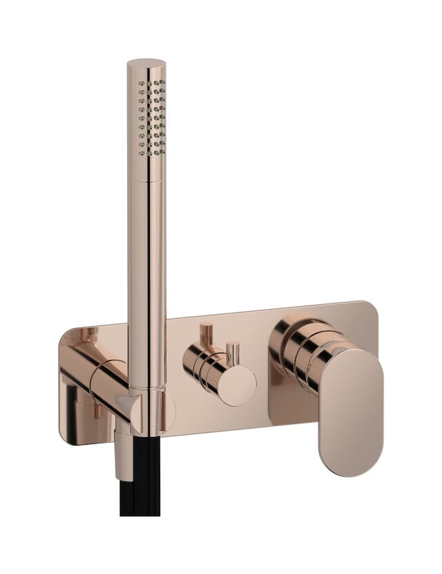 IB Rubinetterie K2 – Μπαταρία Νιπτήρα Τοίχου – Rose Gold (K2314RS)