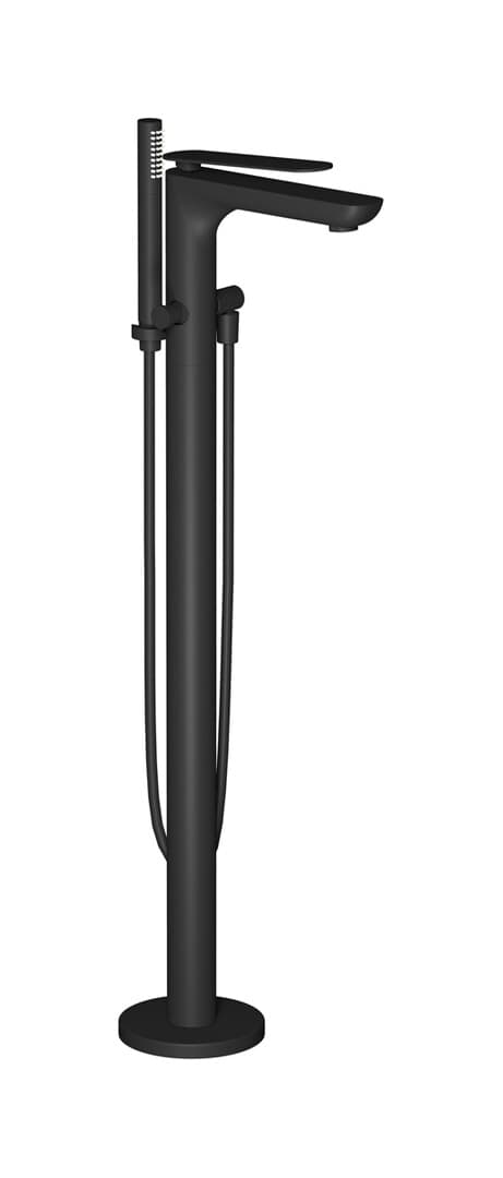 IB Rubinetterie K2 – Μπαταρία Μπανιέρας Δαπέδου – Matt Black (K2399NP)