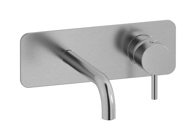 IB Rubinetterie MilanoTorino – Μπαταρία Νιπτήρα Τοίχου – Brushed Nickel (MT206SS)