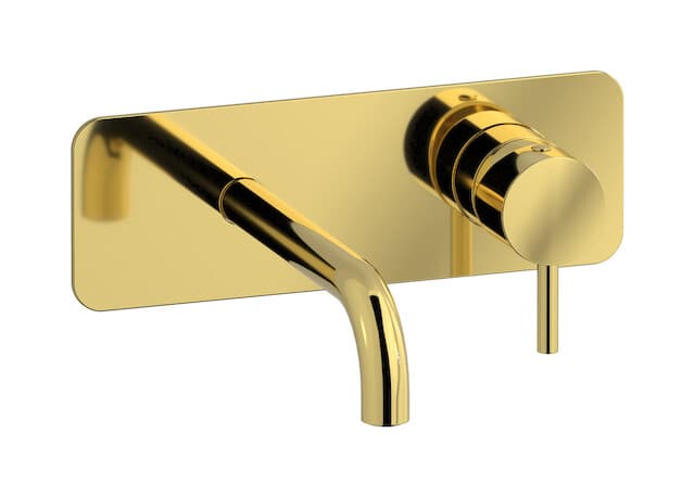 IB Rubinetterie MilanoTorino – Μπαταρία Νιπτήρα Τοίχου – Gold (MT206OO)