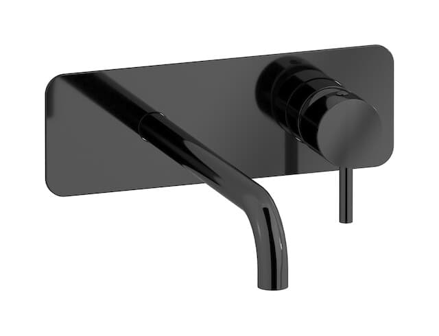 IB Rubinetterie MilanoTorino – Μπαταρία Νιπτήρα Τοίχου – Black Chrome (MT207CF)