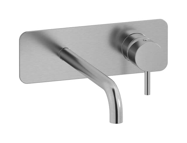 IB Rubinetterie MilanoTorino – Μπαταρία Νιπτήρα Τοίχου – Brushed Nickel (MT207SS)