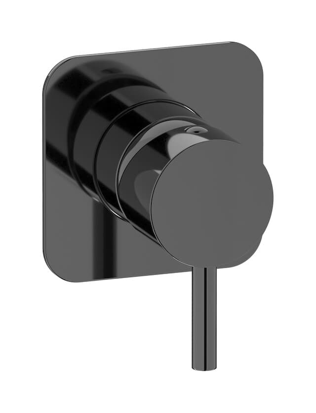 IB Rubinetterie MilanoTorino – Μπαταρία Νιπτήρα Τοίχου – Black Chrome (MT300CF)